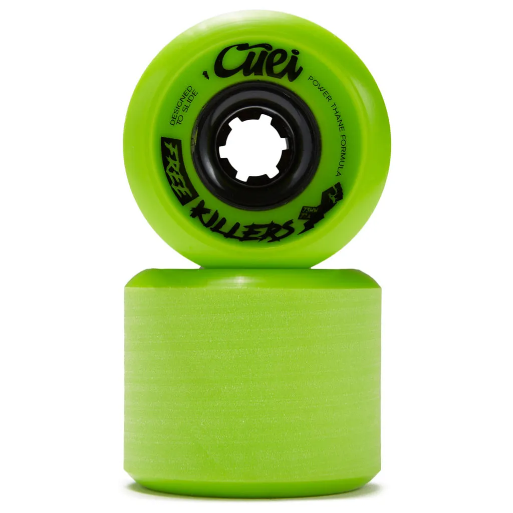 Cuei Free Killers 73mm 77a Power Thane longboard wheels