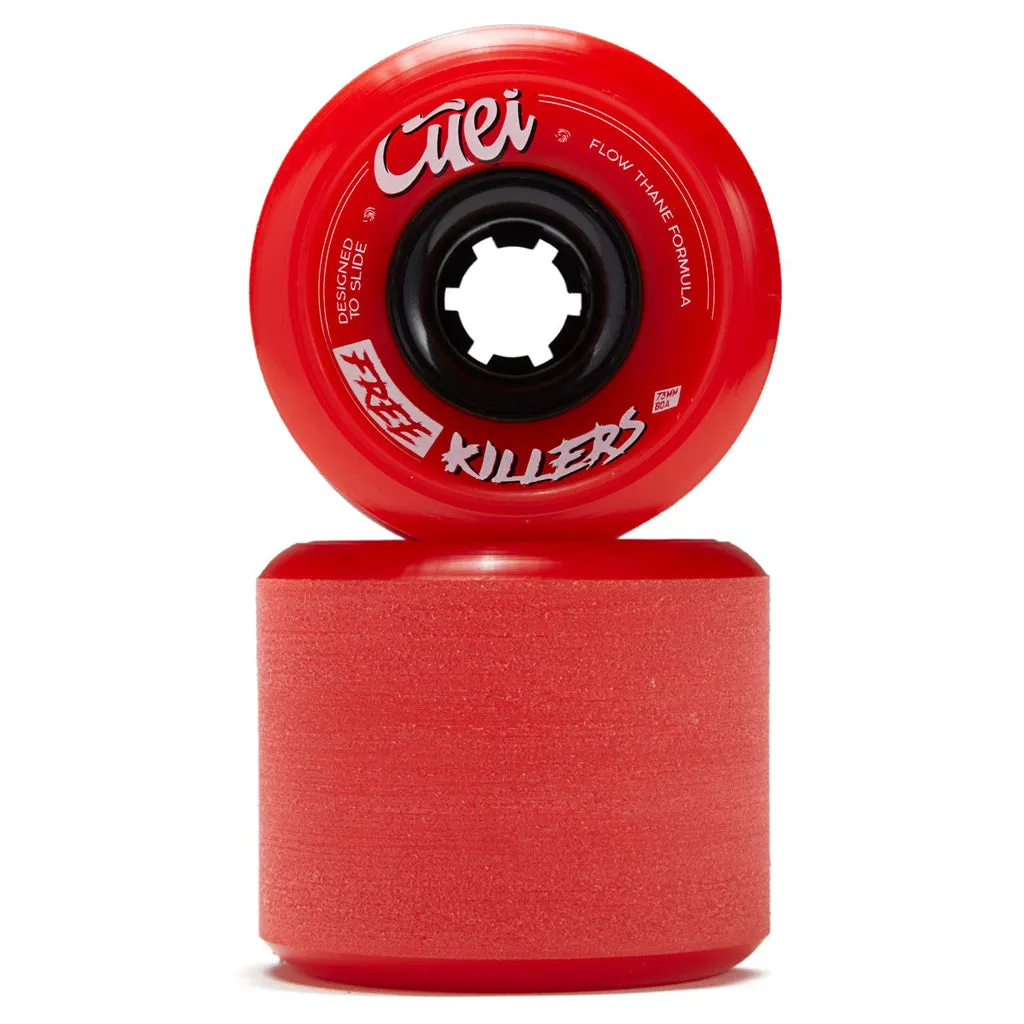 Cuei Free Killers 73mm 80a Flow Thane longboard wheels