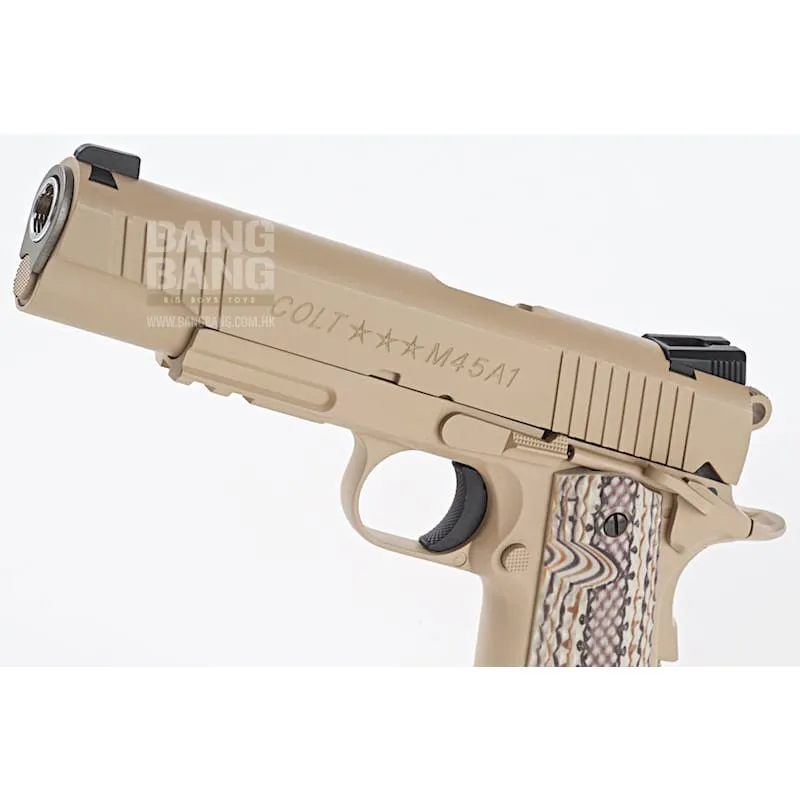 Cybergun Colt M45A1 Rail CO2 GBB Pistol - Desert Tan