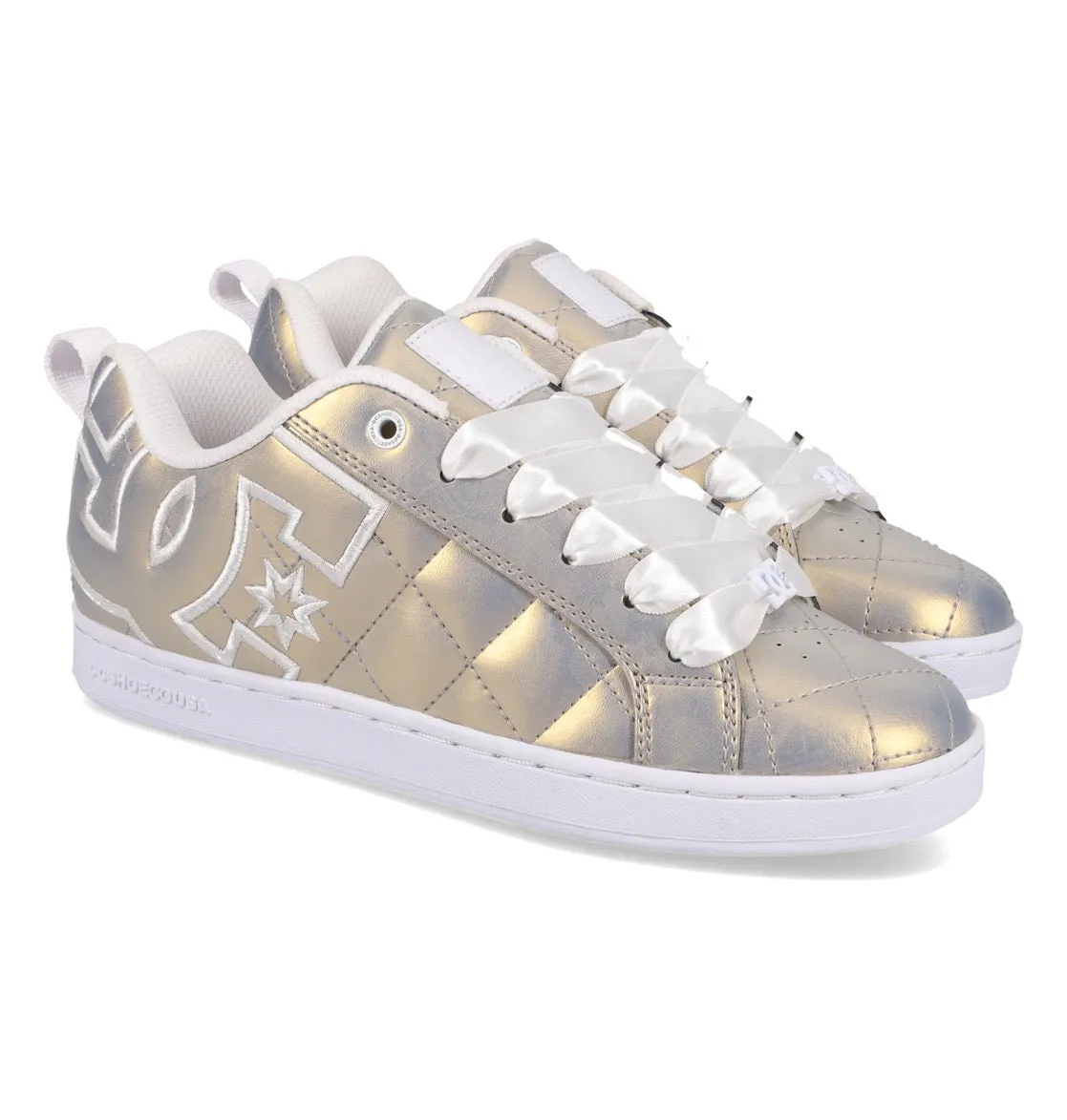 DC SHOES COURT GRAFFIK SE LIGHT GOLD LADIES TRAINERS