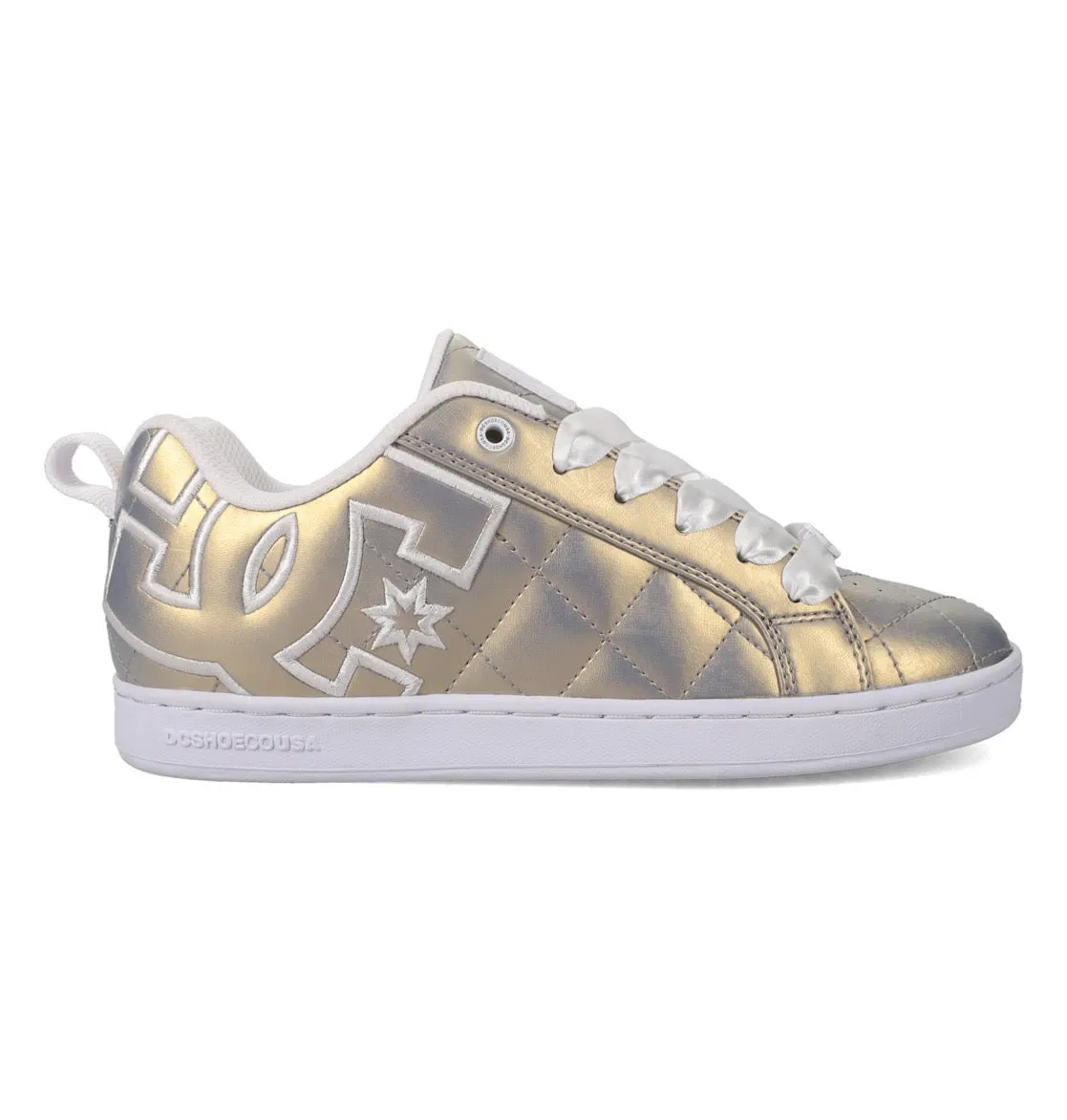 DC SHOES COURT GRAFFIK SE LIGHT GOLD LADIES TRAINERS