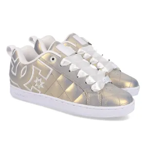 DC SHOES COURT GRAFFIK SE LIGHT GOLD LADIES TRAINERS