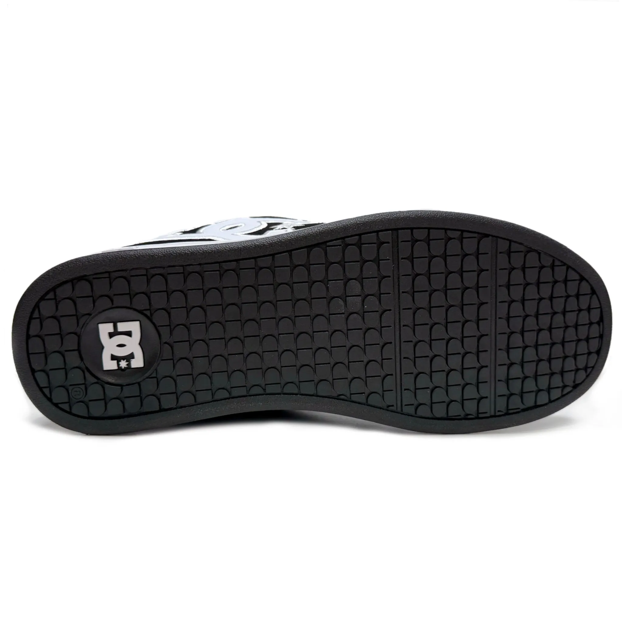 DC SHOES NET BLACK BLACK WHITE TRAINERS