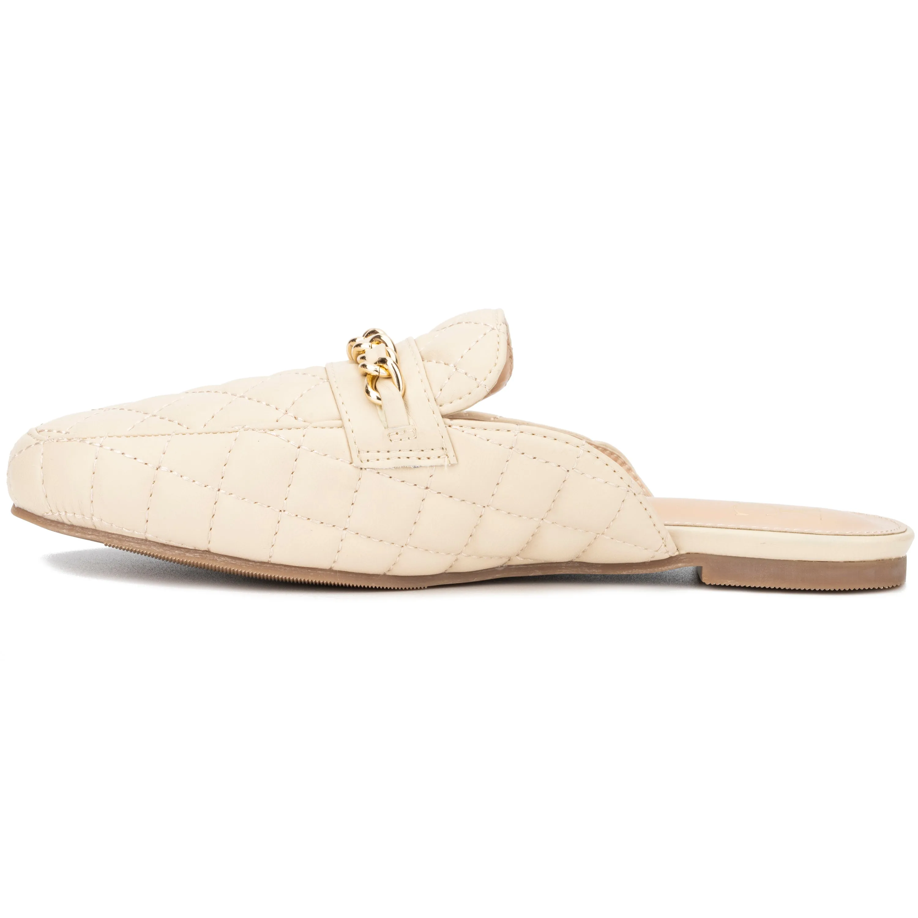 Denise Quilted Flat Mules