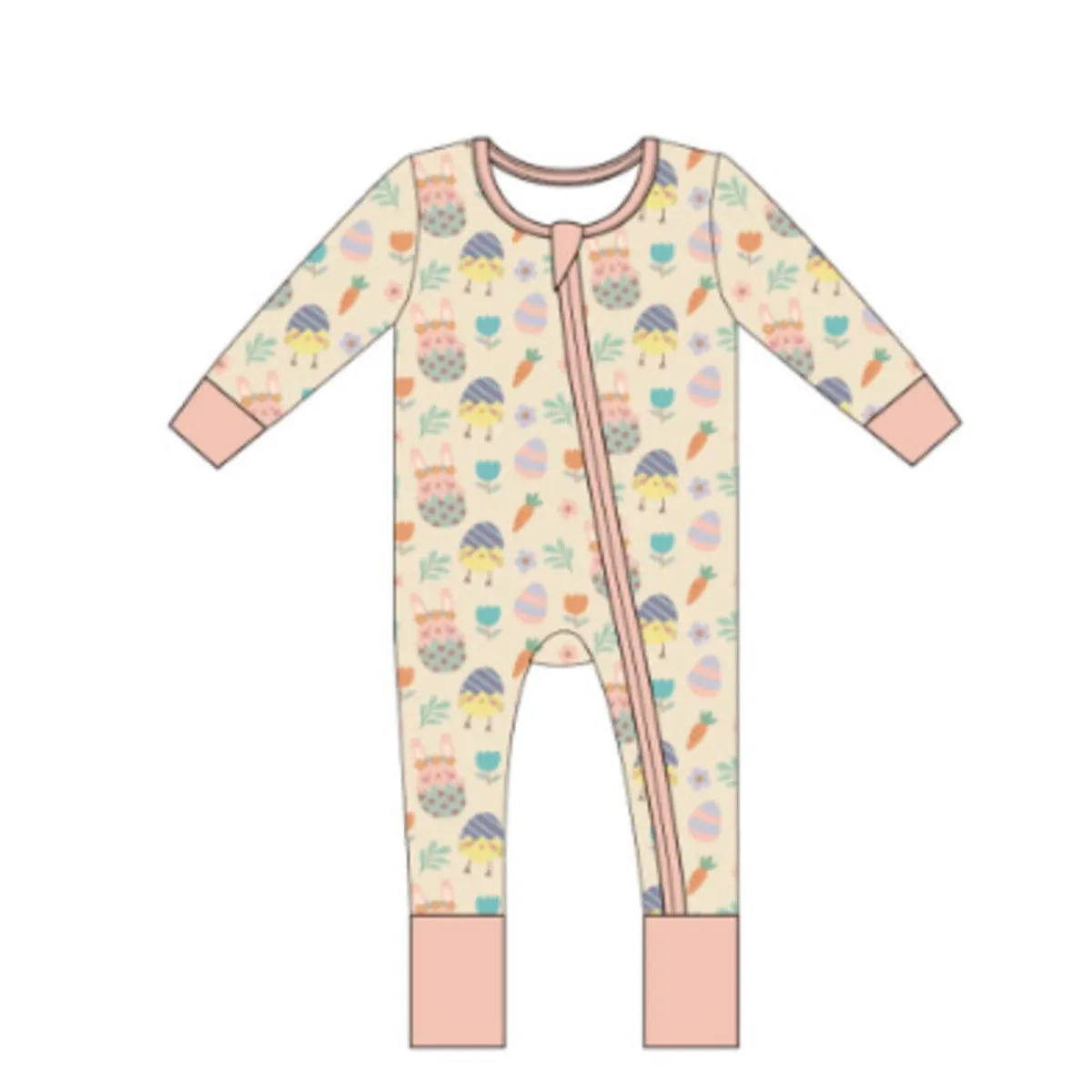 Emerson & Friends Egg Hunt Bamboo Convertible Footie