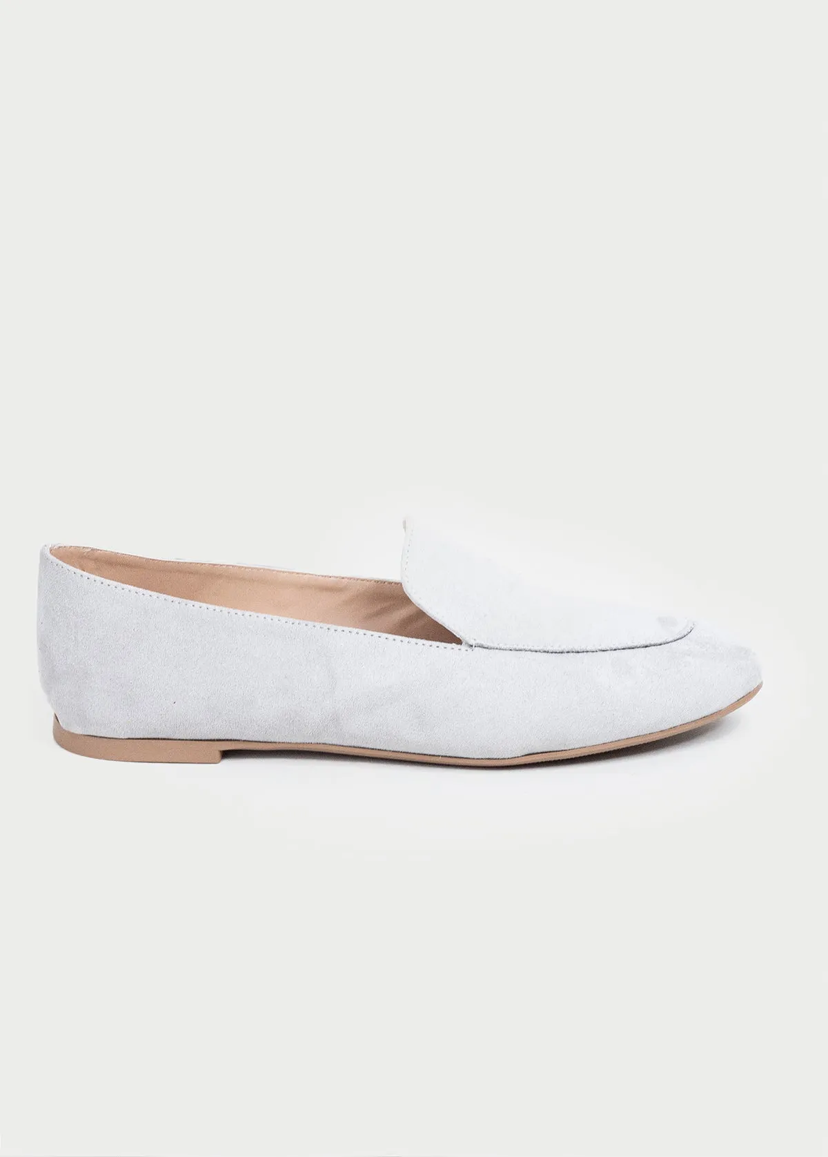 Flat loafer gamuza