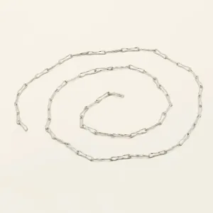 FLOW THIN NECKLACE - silver 