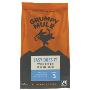 Grumpy Mule | Decaf Beans - Swiss Water - Sweet, Smooth and Balanced | 200g