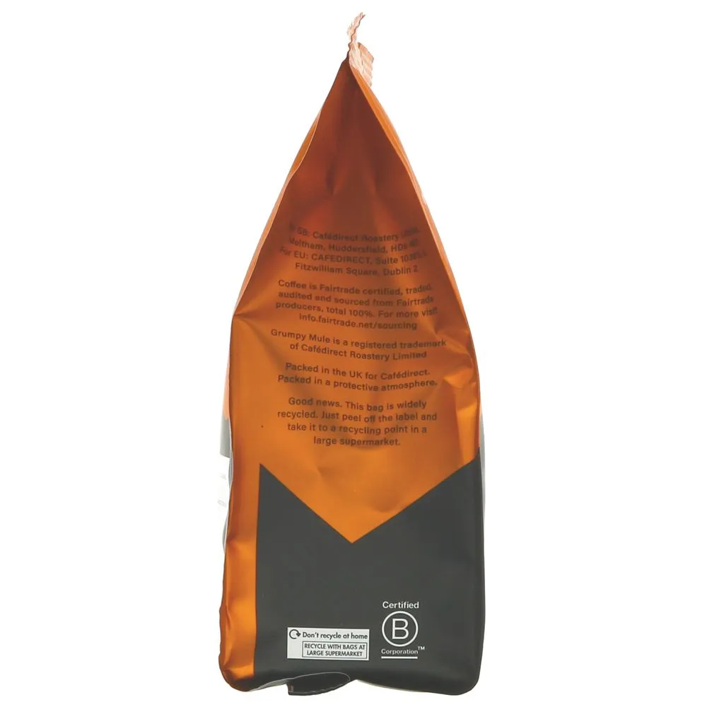 Grumpy Mule | Decaf Beans - Swiss Water - Sweet, Smooth and Balanced | 200g