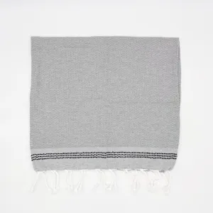 Guest Towel - Thin Stitches Grey