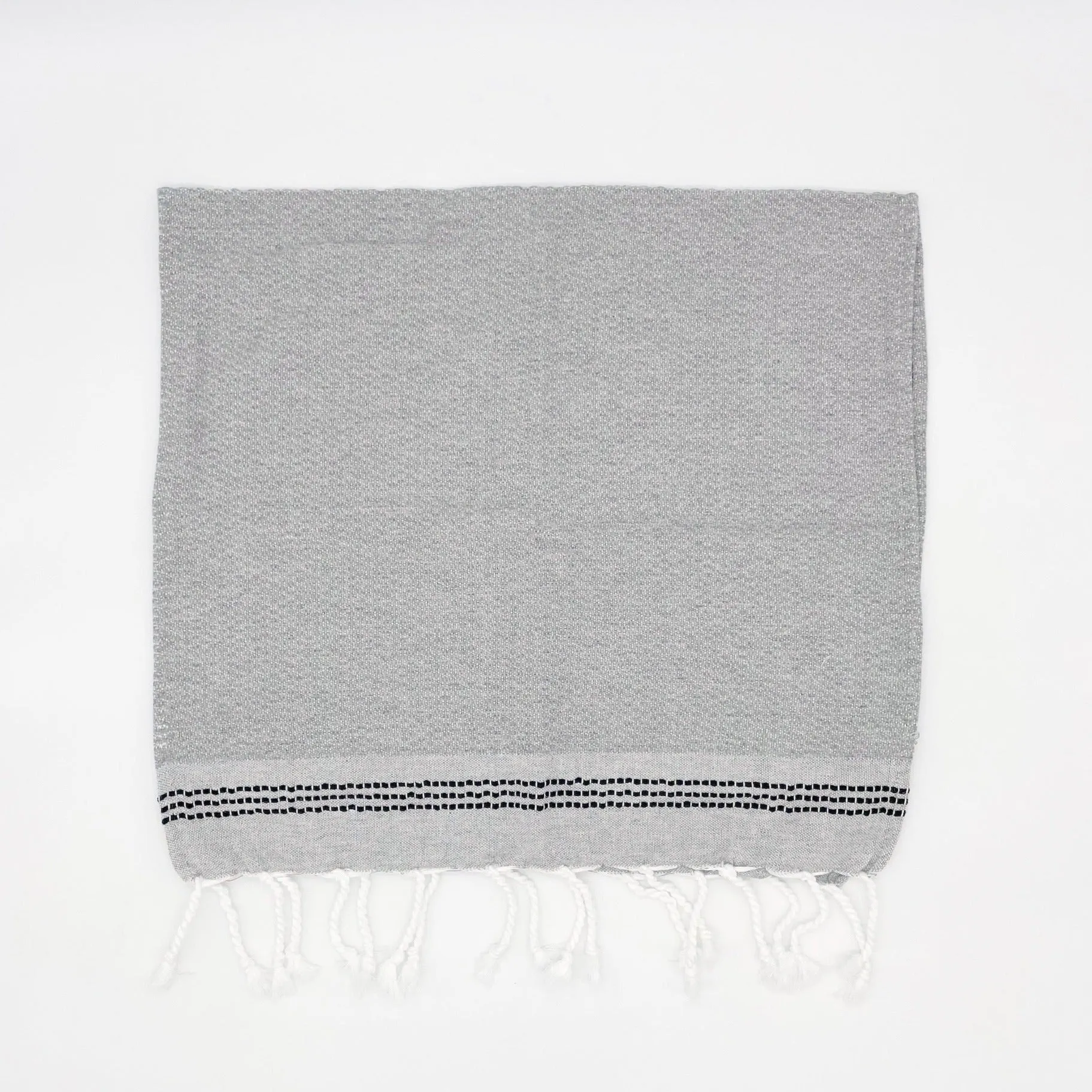 Guest Towel - Thin Stitches Grey