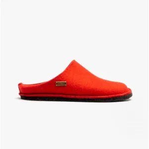 Haflinger SOFT Womens Wool Slippers Red