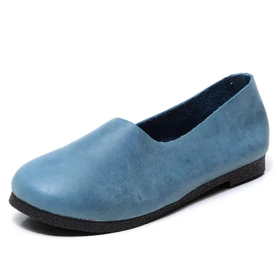 Handmade Soft Leather Flat Shoes Oxford Women Shoes