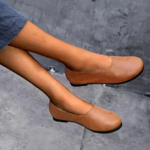 Handmade Soft Leather Flat Shoes Oxford Women Shoes