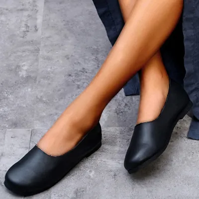 Handmade Soft Leather Flat Shoes Oxford Women Shoes
