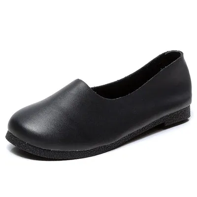 Handmade Soft Leather Flat Shoes Oxford Women Shoes
