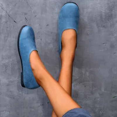 Handmade Soft Leather Flat Shoes Oxford Women Shoes