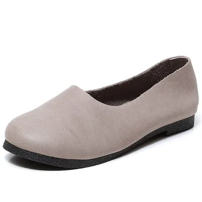 Handmade Soft Leather Flat Shoes Oxford Women Shoes