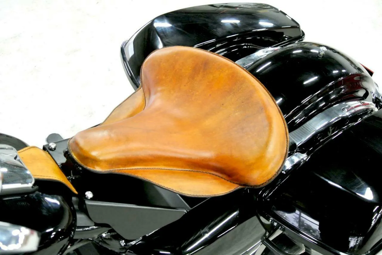 Harley Touring Spring Seat Conversion Mounting Kit 1998-2025 Ant T Leather bcs