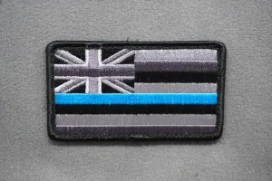 HAWAII STATE FLAG THIN BLUE LINE MORALE PATCH