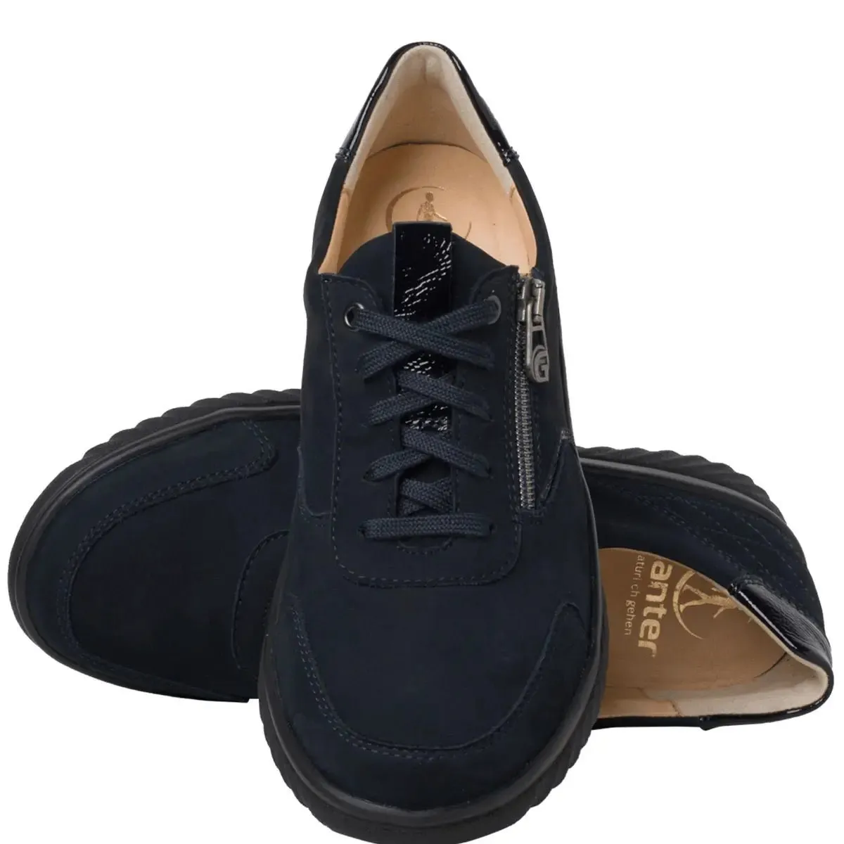 'Heike' women's wide fit (H) sneaker - blue