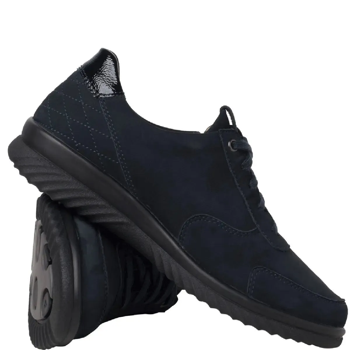 'Heike' women's wide fit (H) sneaker - blue