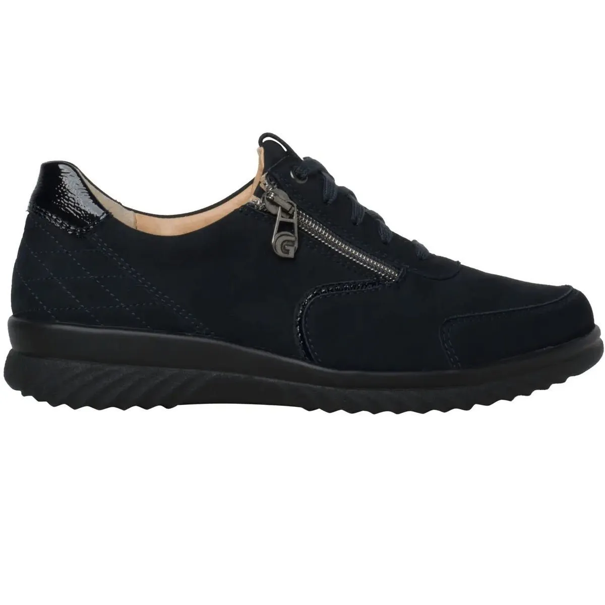 'Heike' women's wide fit (H) sneaker - blue