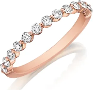Henri Daussi Single Prong Diamond Band