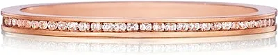 Henri Daussi Thin Channel Set Diamond Wedding Band