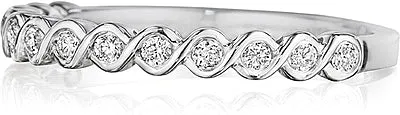 Henri Daussi Twisted Diamond Wedding Band