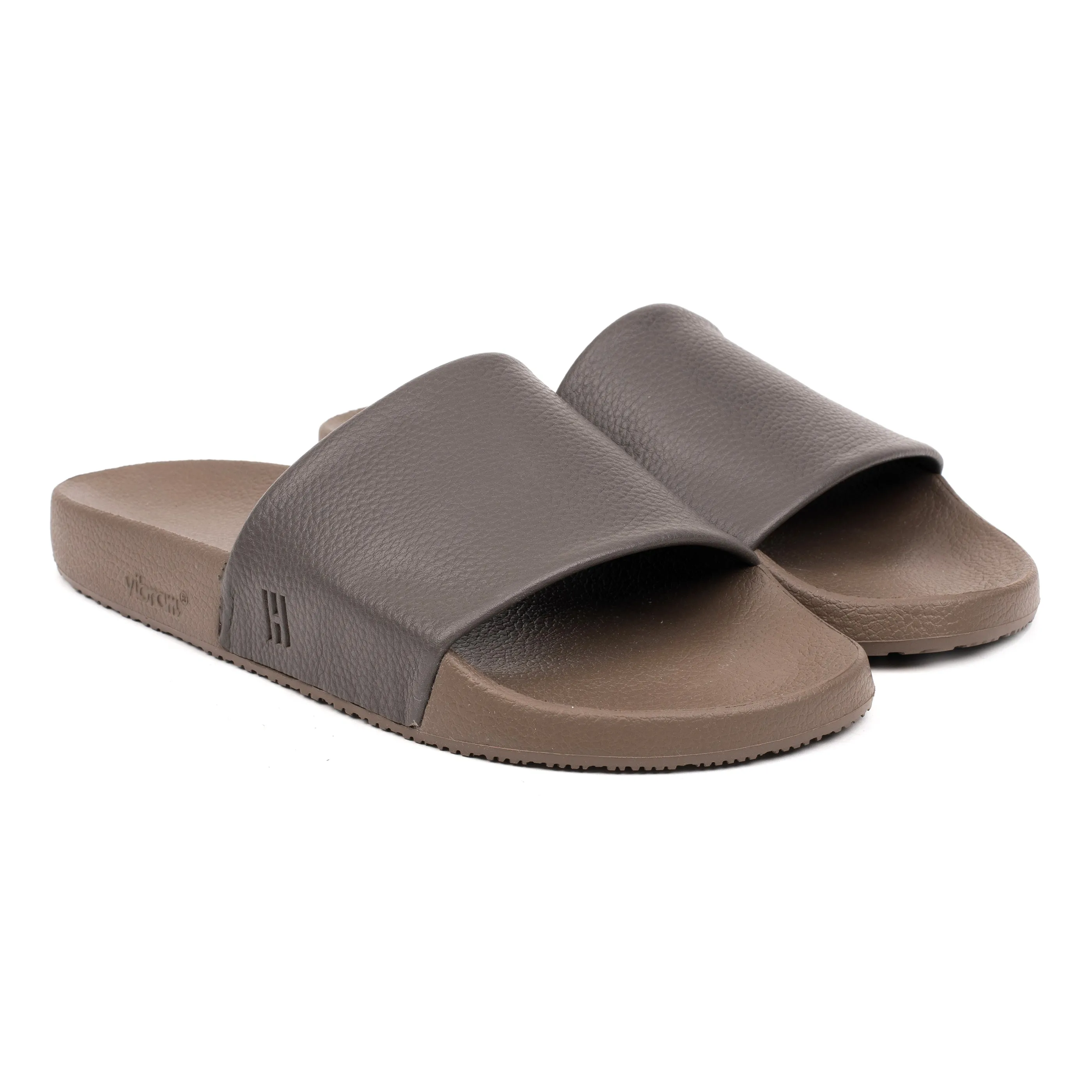 Hinson LUXURY GRIP SLIDE Grey Leather Milled