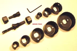 HOLE SAW KIT - 11 piece - NEW IN BOX.