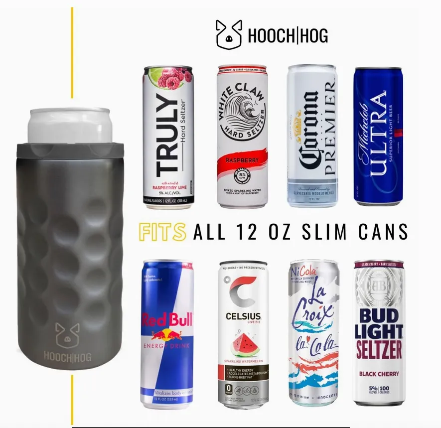 Hooch Hog Skinny Can Cooler, VARIOUS