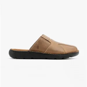 Hush Puppies CARSON Mens Mule Sandals Brown