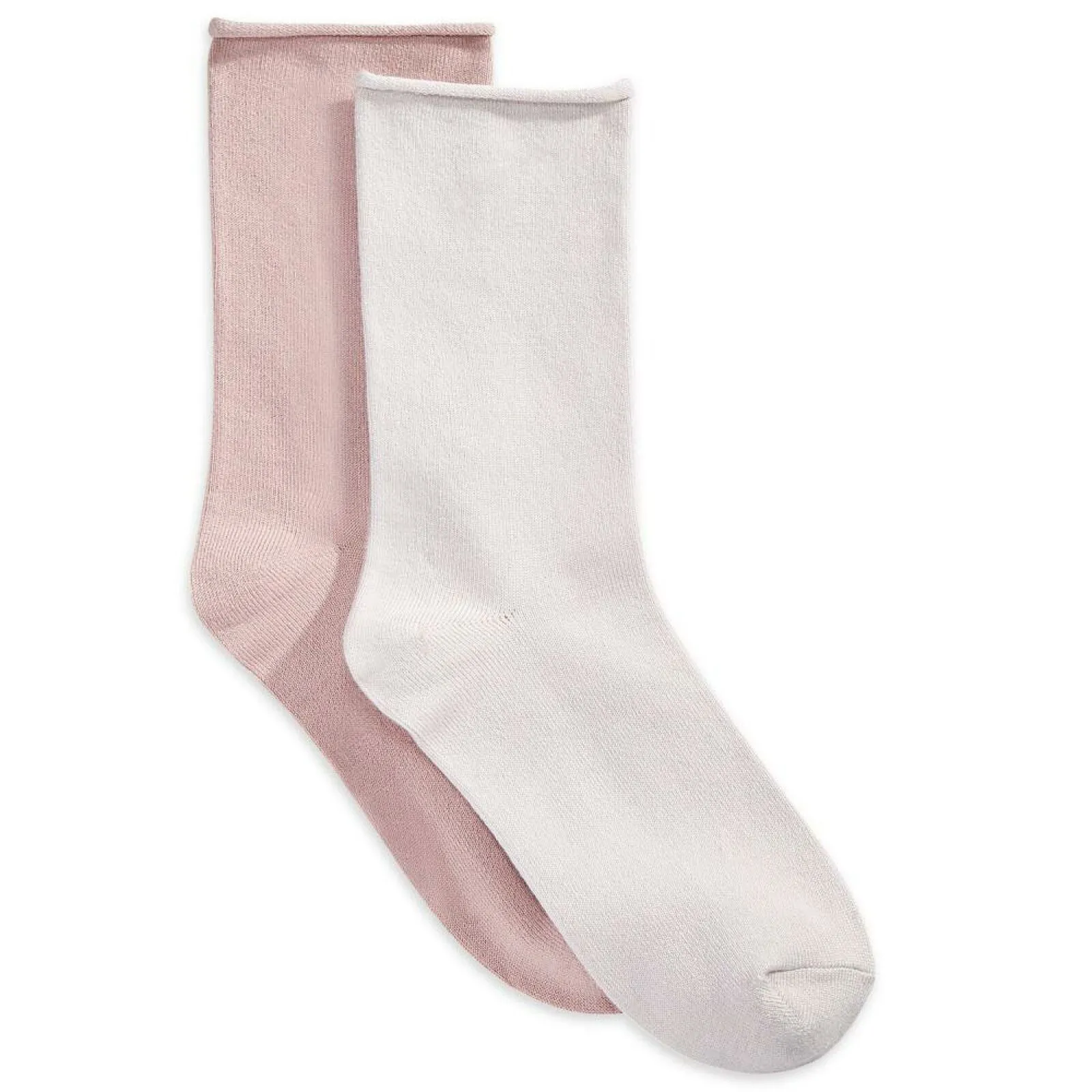 Lemon Women's 2 Pack Pillow Crew Socks. L-2592