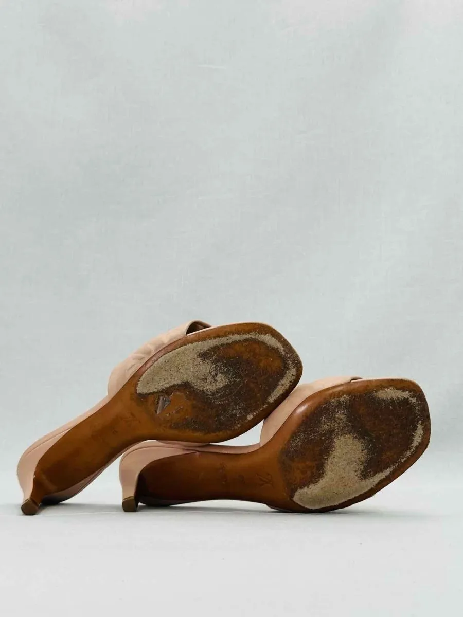 LOUIS VUITTON Revival Pink Monogram Mules 38