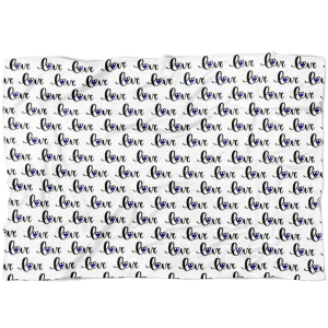 Lowercase Love Script © Thin Blue Line Fleece Blanket