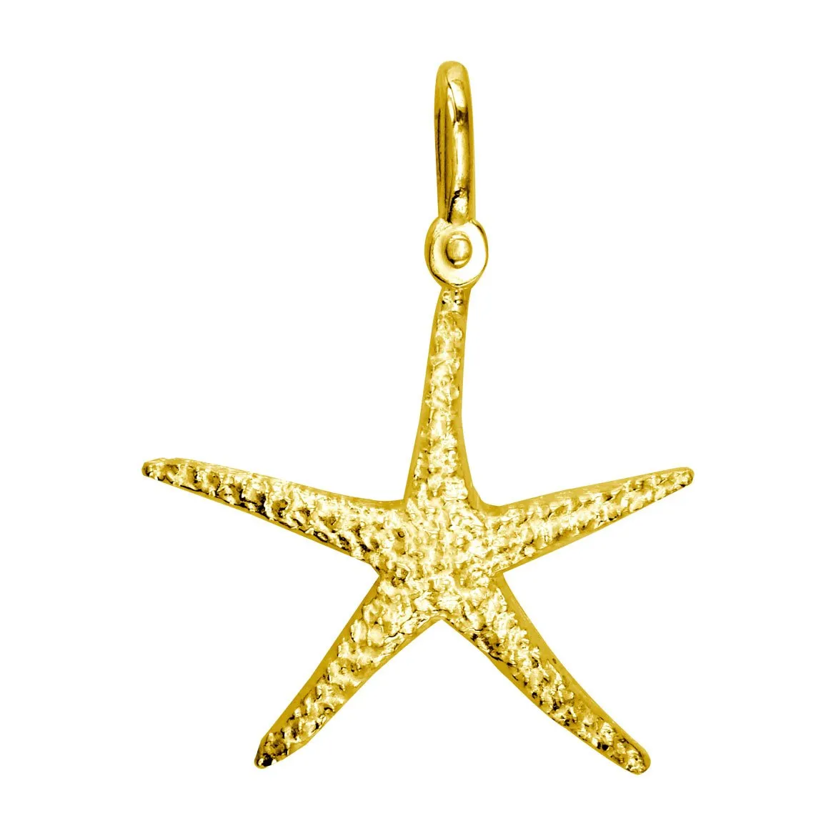 Medium Thin Starfish Charm in 14K Yellow Gold
