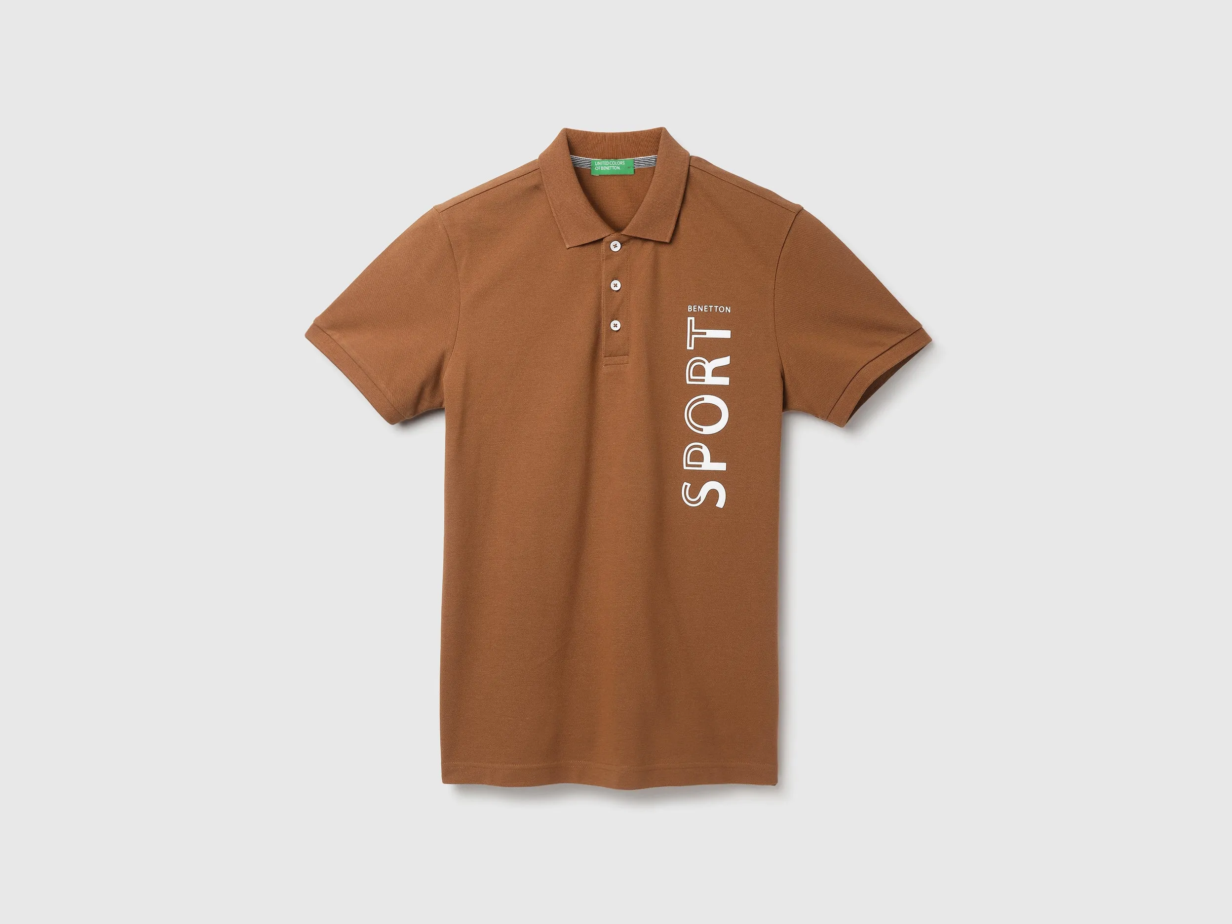 Men's Regular Fit Polo Neck Applique T-shirt