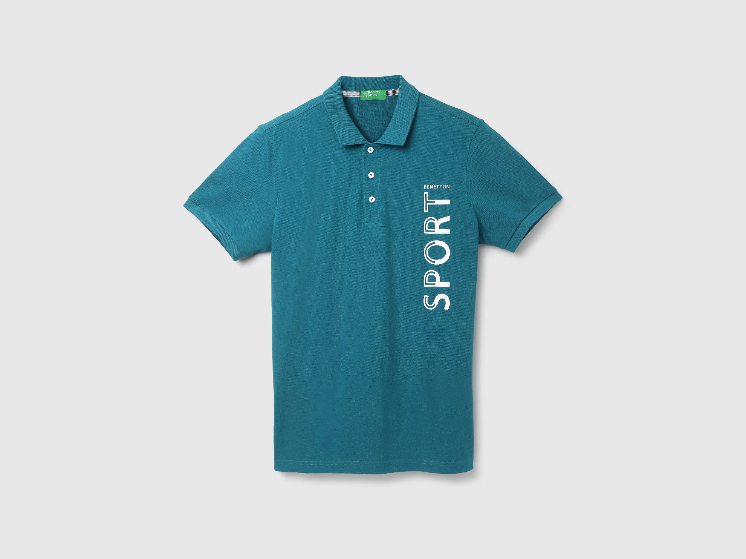 Men's Regular Fit Polo Neck Applique T-shirt