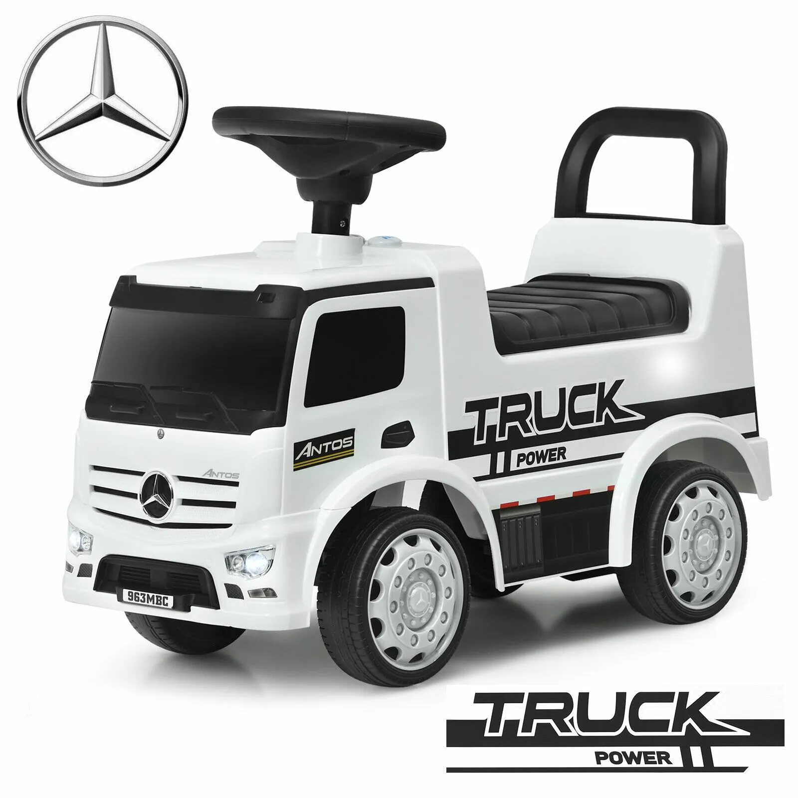 Mercedes Benz Ride-On Play Truck | Kids Ride On | Push Along Car | Baby Walker