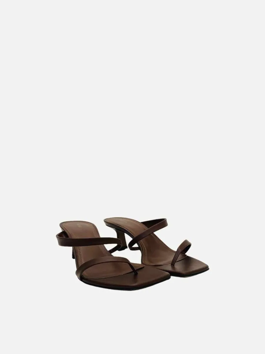 NEOUS Slim Strap Brown Mules 39.5
