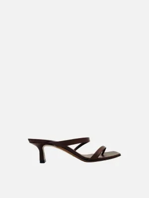 NEOUS Slim Strap Brown Mules 39.5