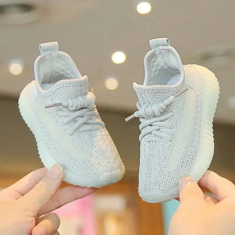 New Kids Fashion Sneakers Children's Sneakers Casual Shoes Breathable Soft Bottom Kids Boys Girls Students Running Tennis Shoes