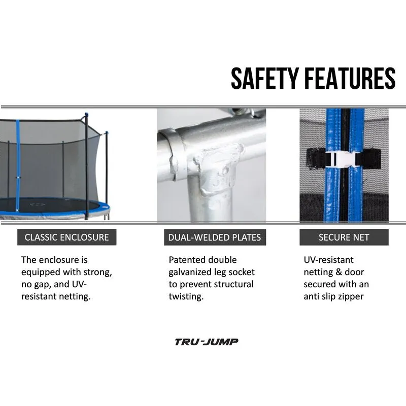New Wayfair Item! Missing 1 spring 14' Round Trampoline with Safety Enclosure! Retails $425 