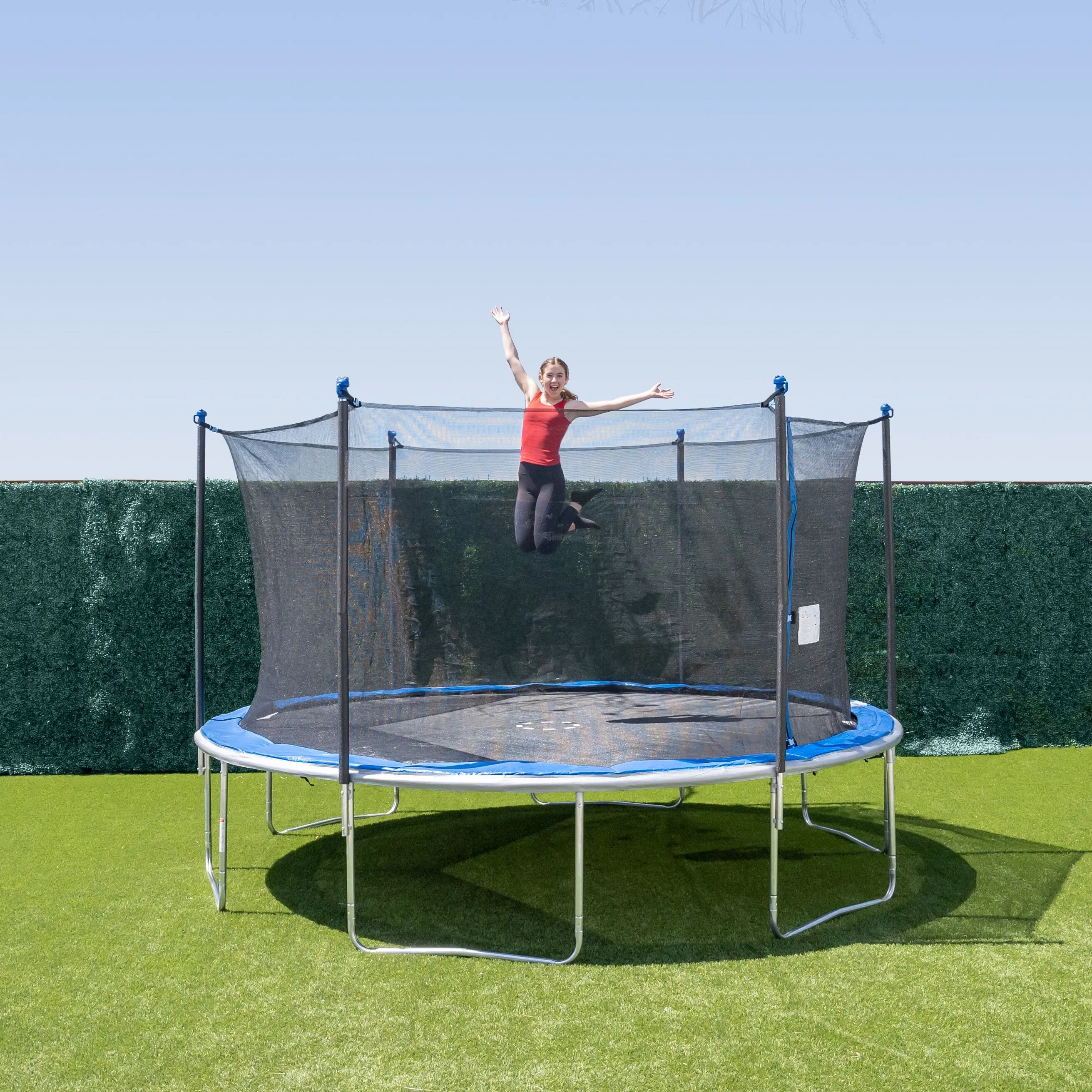 New Wayfair Item! Missing 1 spring 14' Round Trampoline with Safety Enclosure! Retails $425 