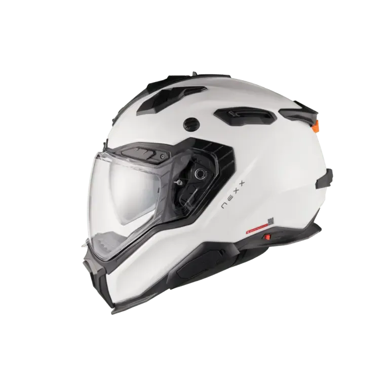 Nexx X. WED3 Plain White Pearl Adventure Helmet