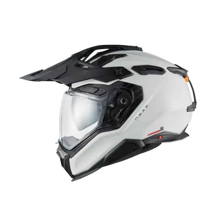 Nexx X. WED3 Plain White Pearl Adventure Helmet