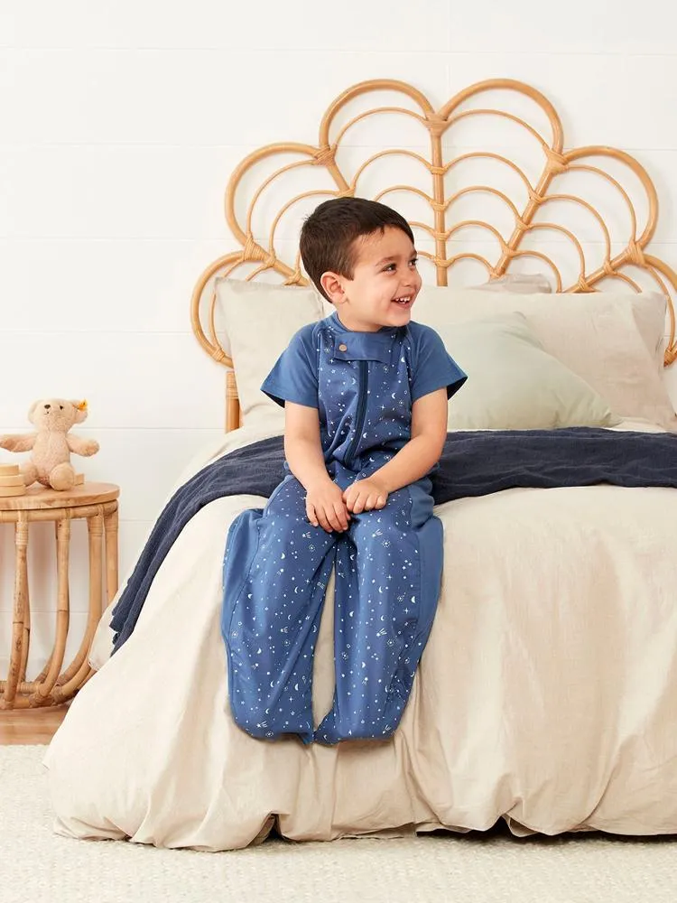 Organic All Year Short Sleeved 2 in 1 Sleeping Suit Bag