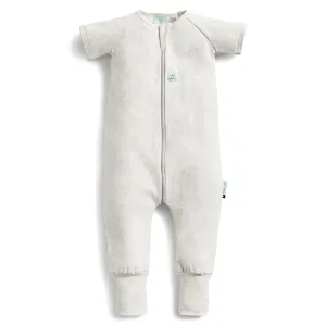 Organic Summer Long Sleeved Sleep Onesie - Grey Marle